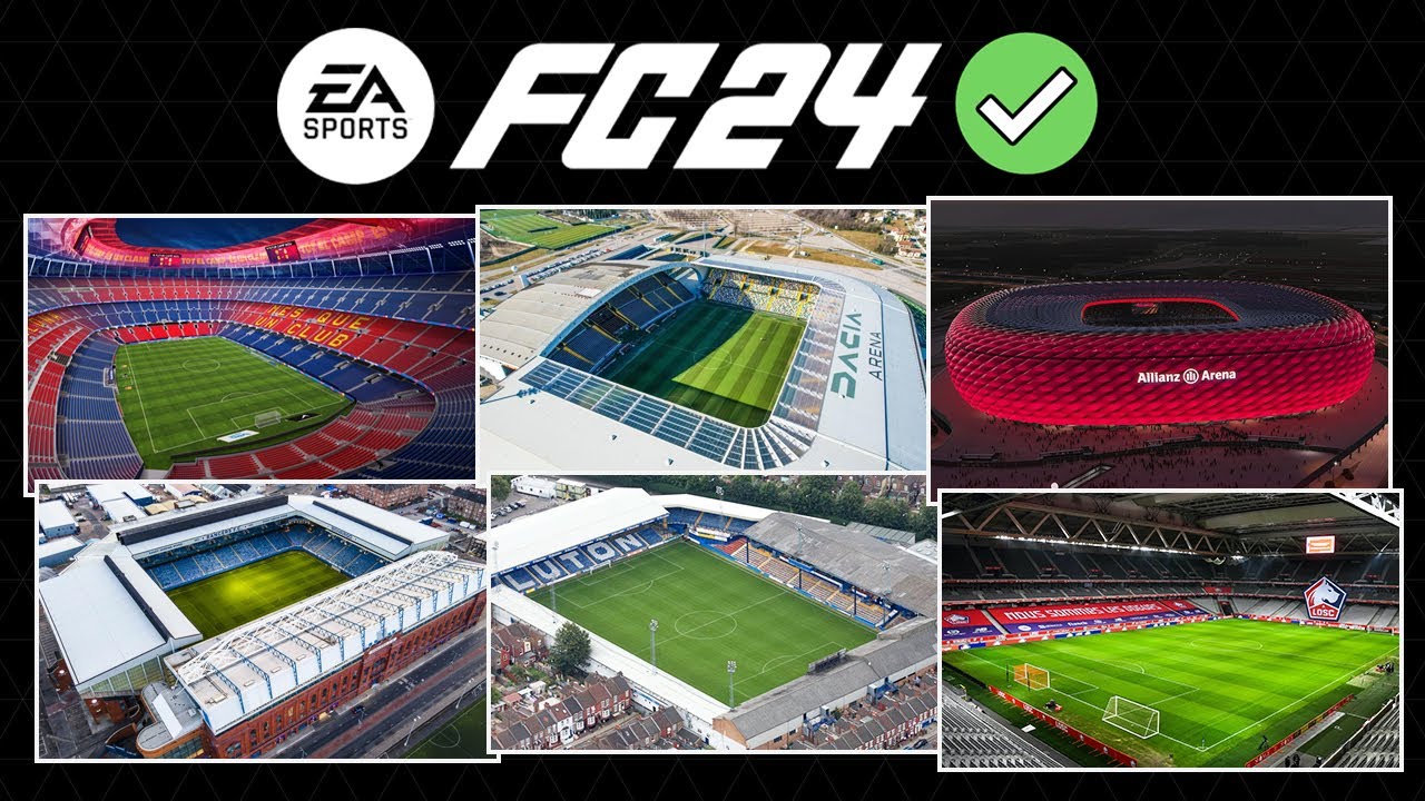 EA SPORTS FC (FIFA 24) NEWS | ALL 17 NEW *CONFIRMED* LICENSED STADIUMS ✅