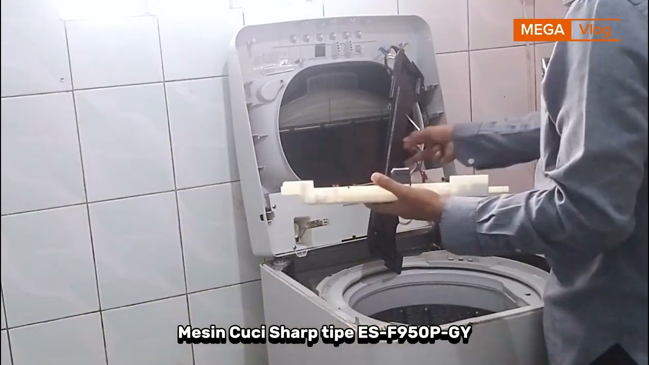 Ganti modul mesin cuci sharp ES-F950P-GY | Ganti modul mesin cuci sharp 1 tabung rusak