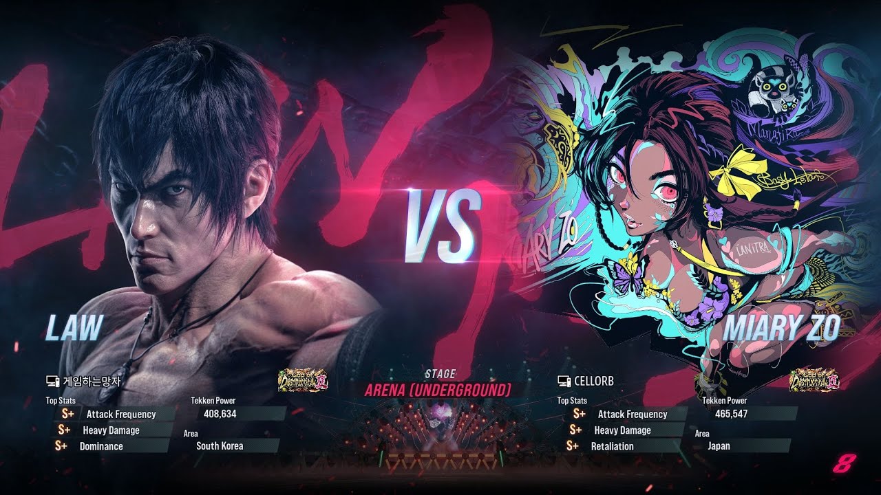 T8 💥 MANGJA (Law) vs RANGCHU (Miary Zo) 💥 Tekken 8 High Level Gameplay