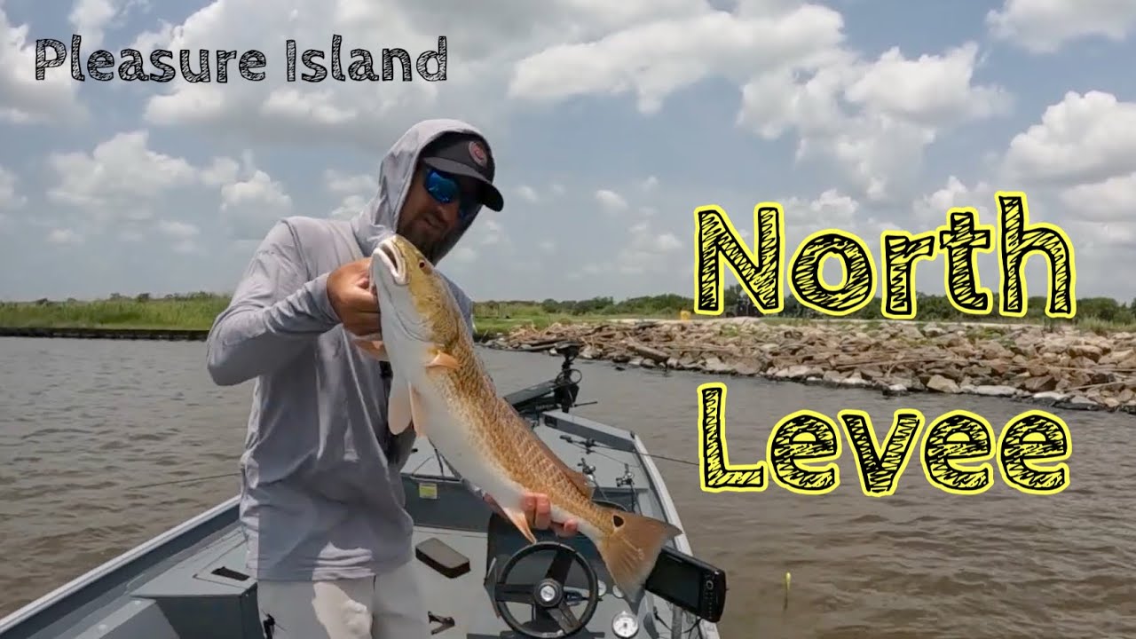 SABINE LAKE North Levee REDFISH!