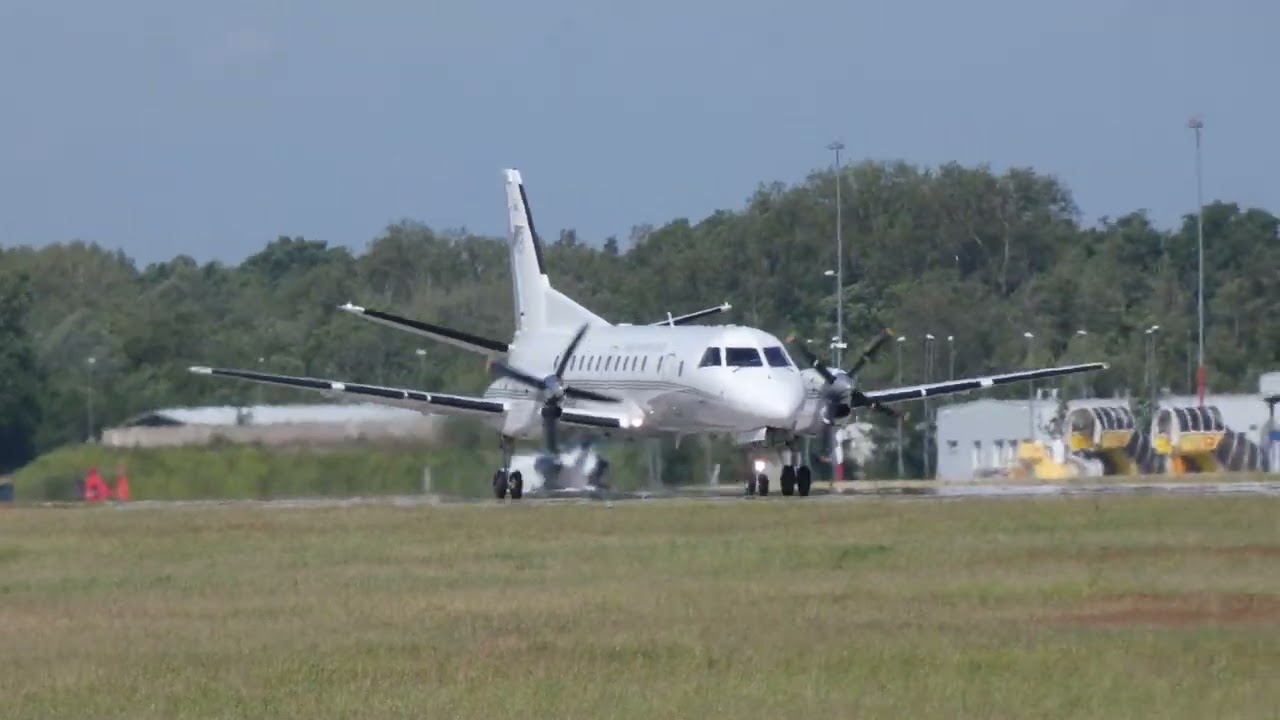 Saab 340B+ Tp 100C (Swedish Air Force)_16.05.2024_Pardubice_přist&aacute;n&iacute;