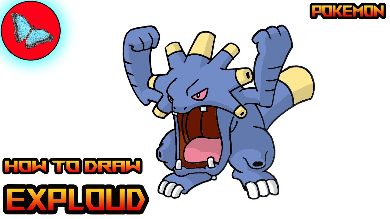 How To Draw Pokemon - Exploud