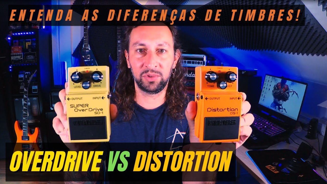 Diferenças entre Overdrive e Distortion - Teste Real - Entenda as Diferenças de Timbres.