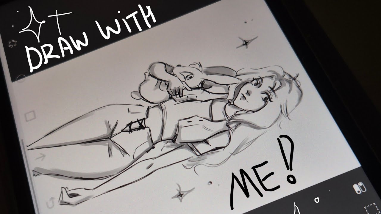 draw with me🐰🌸 sketching/asmr🐰Bloom Winx Club  [sped up, samsung tab s9fe+, ibis paint]