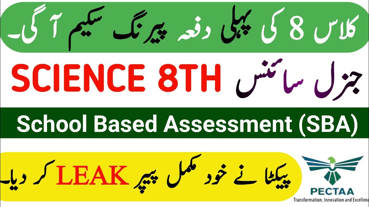 Class 8th Science Smart Syllabus 2026 | Marking Scheme & Paper Pattern Class 8 SBA | Learning Zone