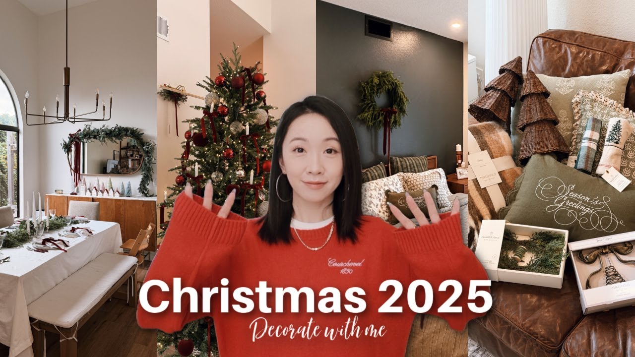 CHRISTMAS 2025 DECORATE WITH ME｜跟我一起布置圣诞🎄｜经典红色风｜Target圣诞系列｜