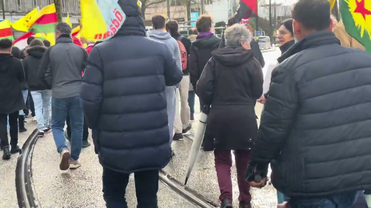 Manifestation en solidarité avec le ROJAVA  et le peuple  KURDE .À Brest ce samedi 31 janvier 2026