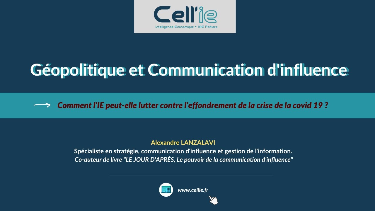[CONF 1/4] : Géopolitique et Communication d'influence - Alexandre LANZALAVI