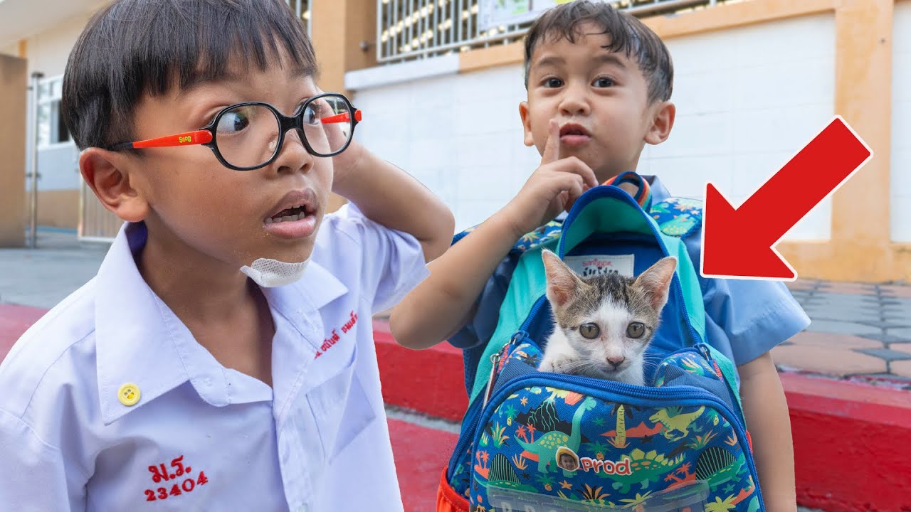 คุณครูยึดแมว แอบเอาแมวไปโรงเรียน | พี่ปลื้ม