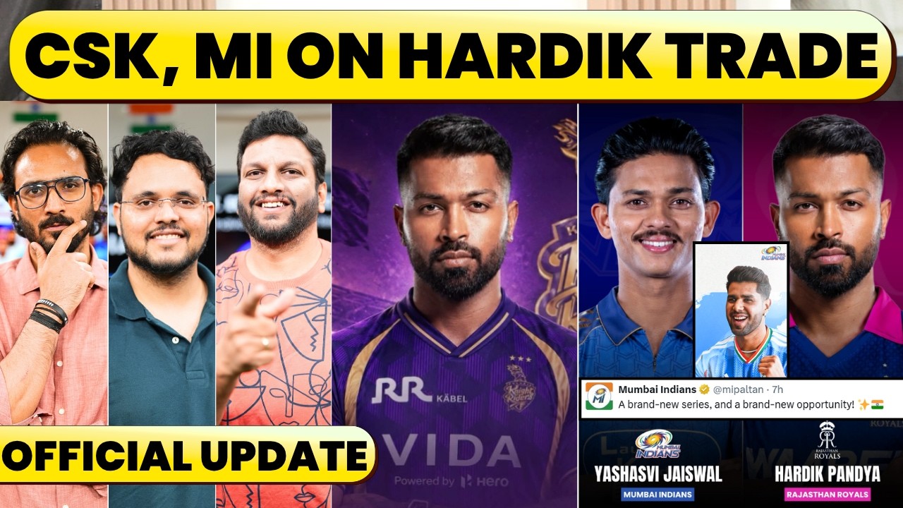MUMBAI INDIAN's HARSHIT RANA POSTER. HARDIK TRADE, OFFICIAL UPDATE. MI ON HARDIK SITUATION & KKR-RR