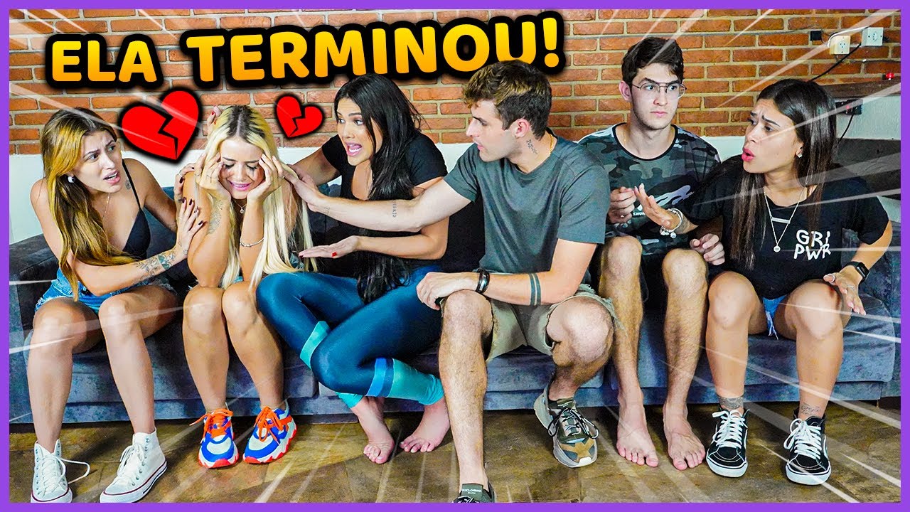 DESCOBRIMOS QUE NOSSA AMIGA TERMINOU O NAMORO NESSE VÍDEO!! ( ELA CHOROU ) [ REZENDE EVIL ]