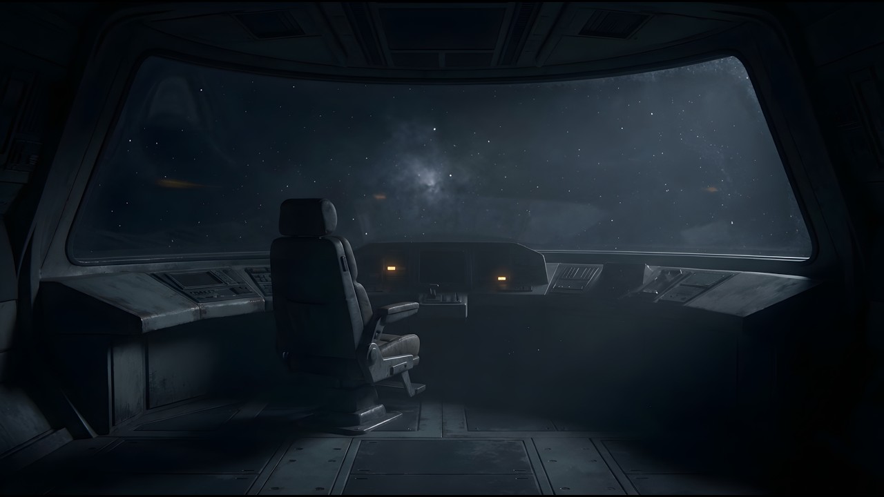 Sci Fi Ambient for Sleep | Deep Space Solitude – 9 Hours of Space Music in a Worn Starship | DSS-05