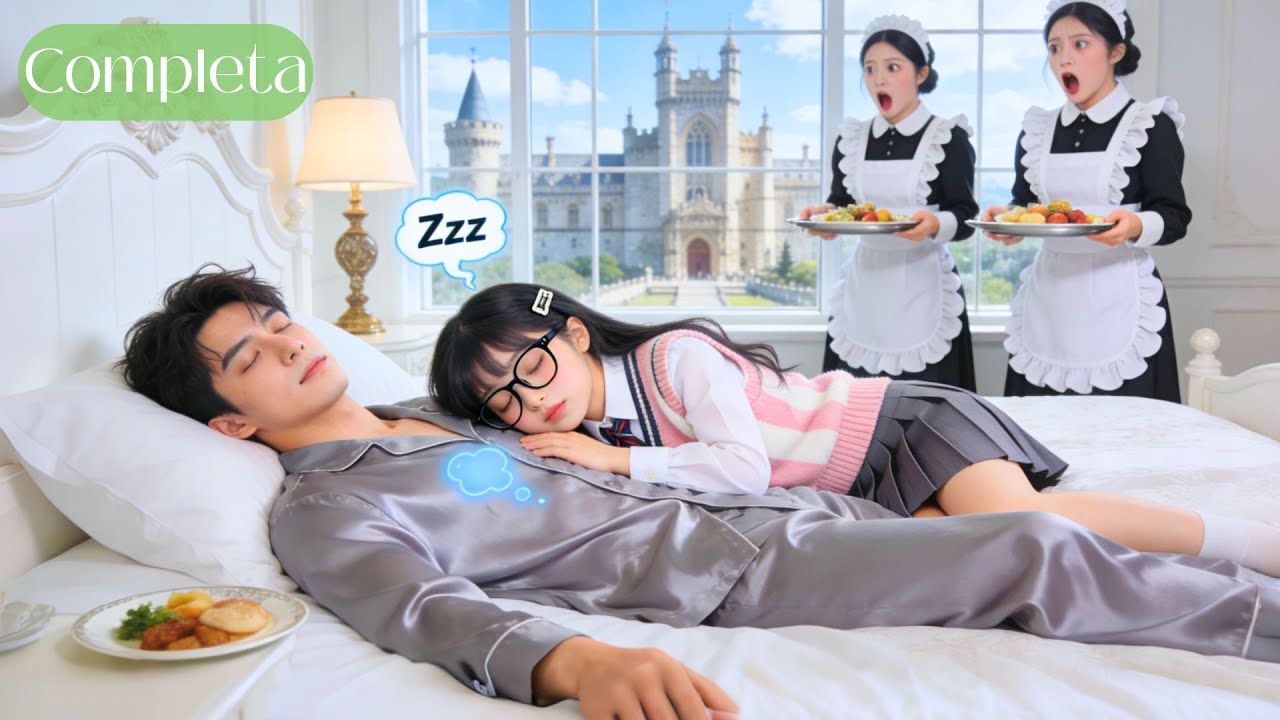CEO con insomnio x 30años—1noche con estudiante pobre lo hace dormir tranquilo. Se casa al instante!