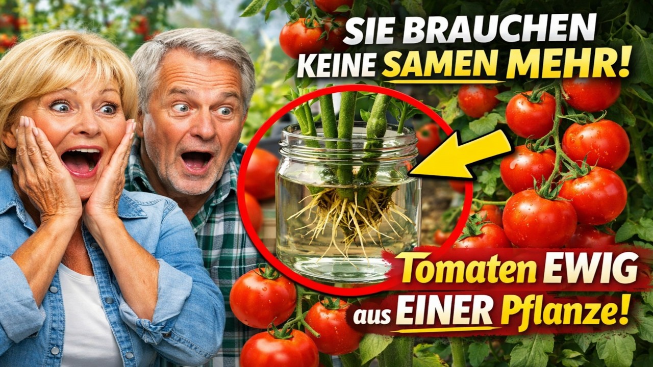SIE BRAUCHEN KEINE SAMEN MEHR! So züchten Sie Tomaten EWIG – alles aus nur einer einzigen Pflanze.