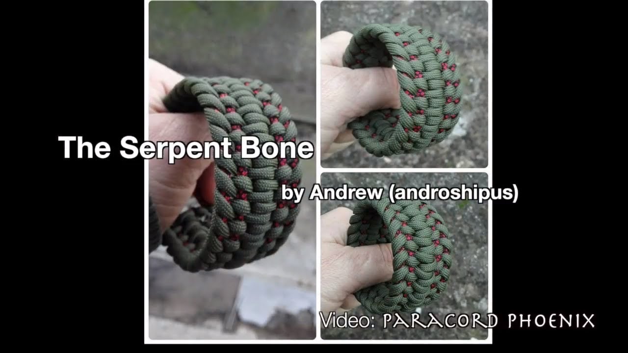 The Serpent Bone Bracelet design by Andrew (androshipus) 6-Strand core without buckle.