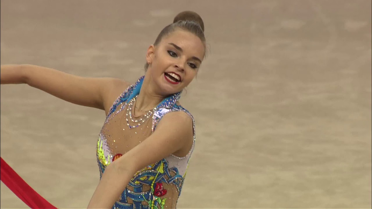 Dina Averina - Ribbon Final - WC Pesaro 2018