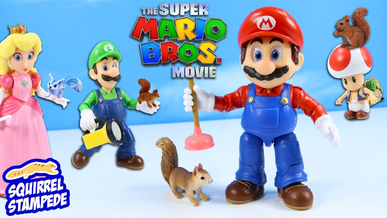 The Super Mario Bros Movie Action Figures Look Right at You! 2023 Collection Review