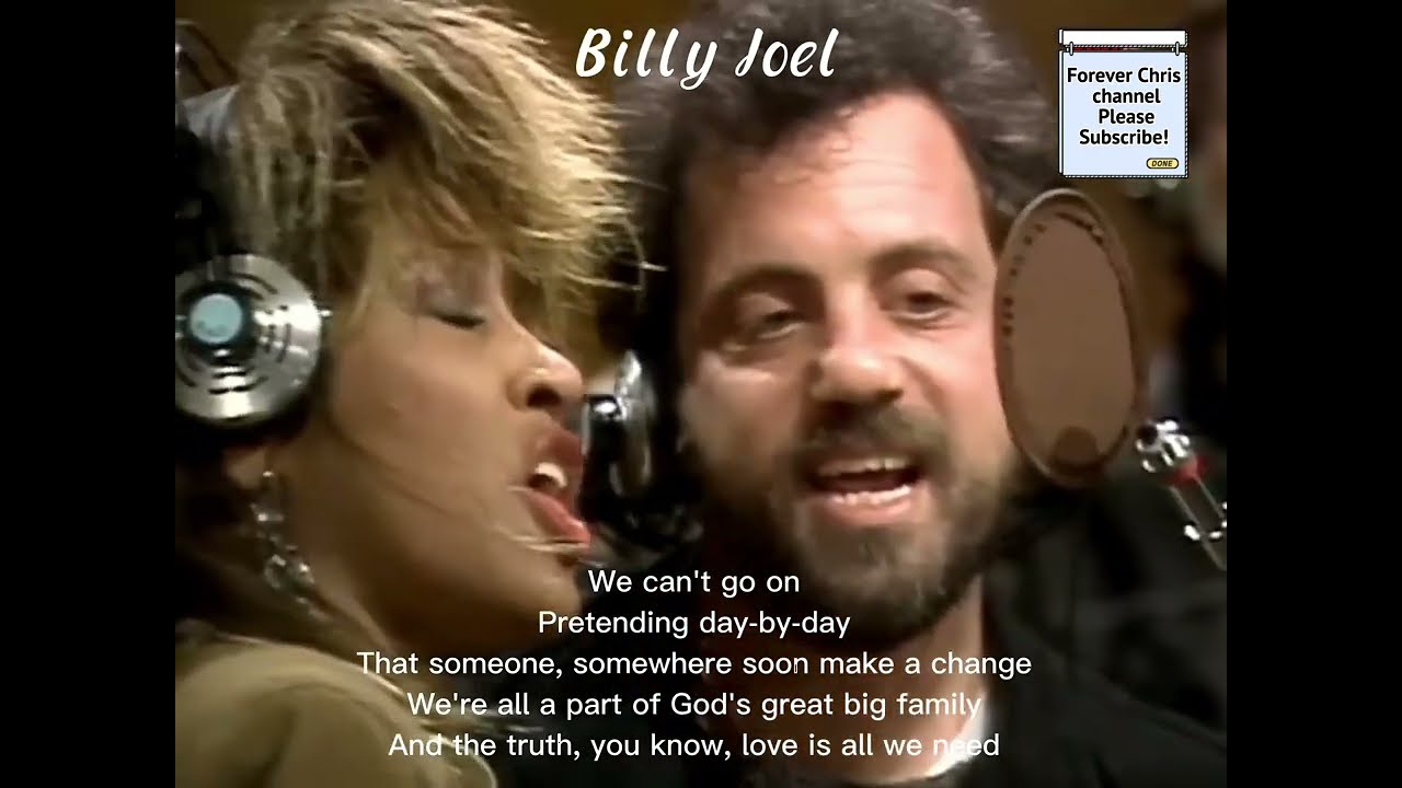 We are the world 1985 - with names and lyrics - USA for Africa