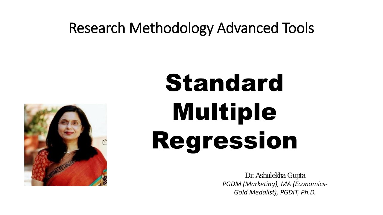 Regression Standard Multiple In SPSS