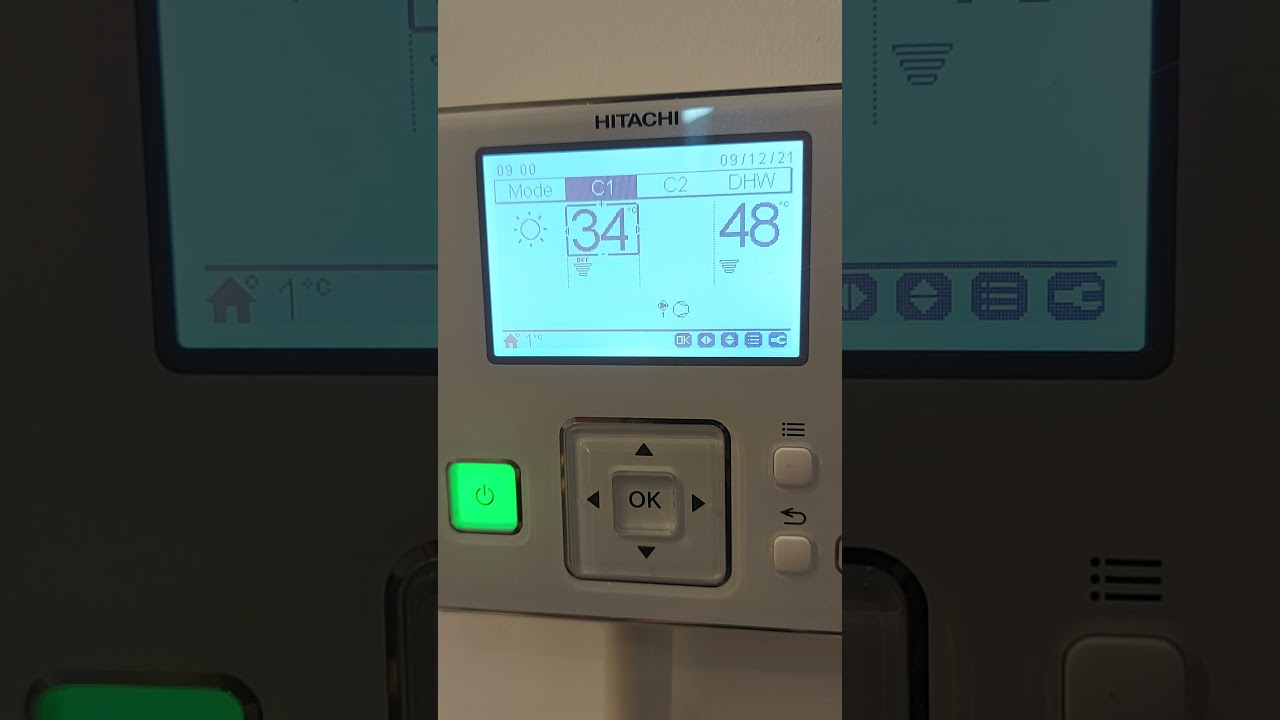 Daly Renewables explanation of Hitachi Air Source Heat Pump Controller