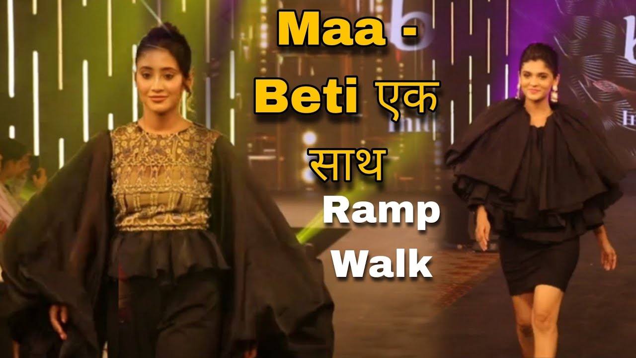 #yrkkh Maa - Beti एक साथ | Pranali Rathod - Shivangi Joshi Ramp Walk For BETI Foundation