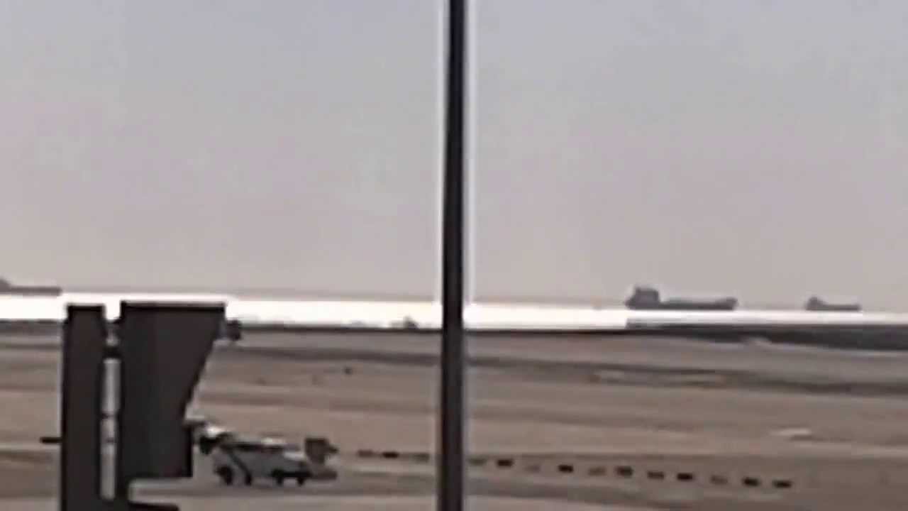 Two RAF Typhoons take off from RAF Gibraltar