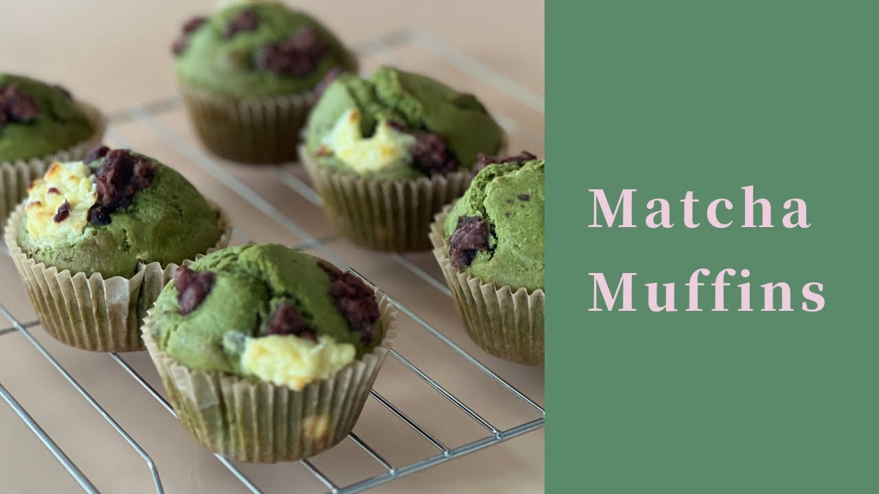 Delicious Green Matcha Muffins