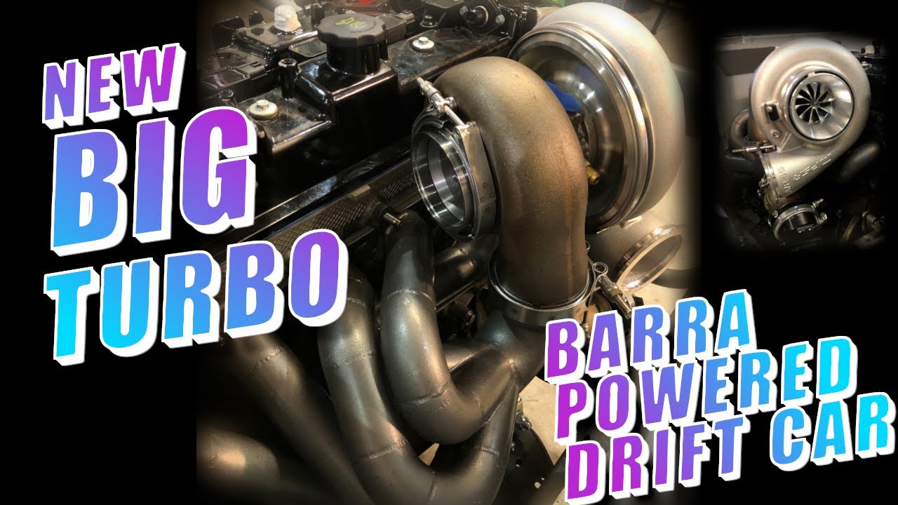 T51r TURBO ON A PROMOD MANIFOLD - Pulsar TURBO - BARRA POWERED 180SX DRIFT CAR