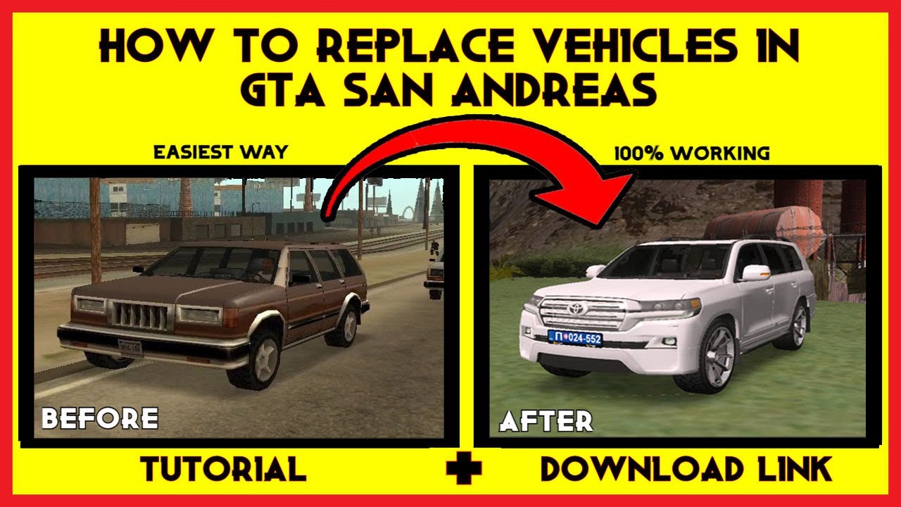 HOW TO REPLACE VEHICLES IN GTA SAN ANDREAS |TUTORIAL| EASY WAY