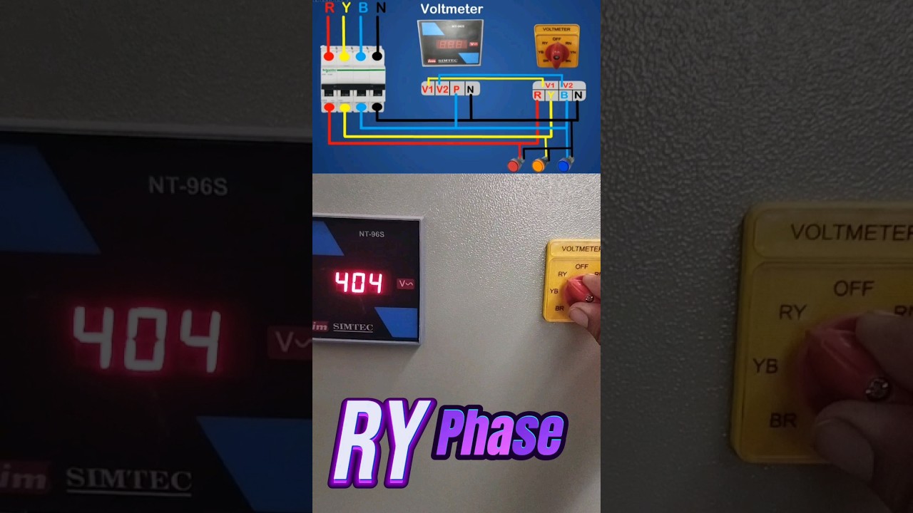 Digital Voltmeter with Rotary Switch #shorts #viralshorts2023 #viralshort #voltmeter