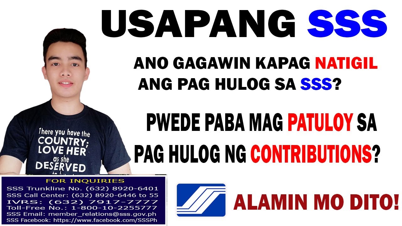 Pwede ba magpatuloy sa pag hulog ng Contributions sa SSS  Alamin kung paano mag continue sapag Hulog