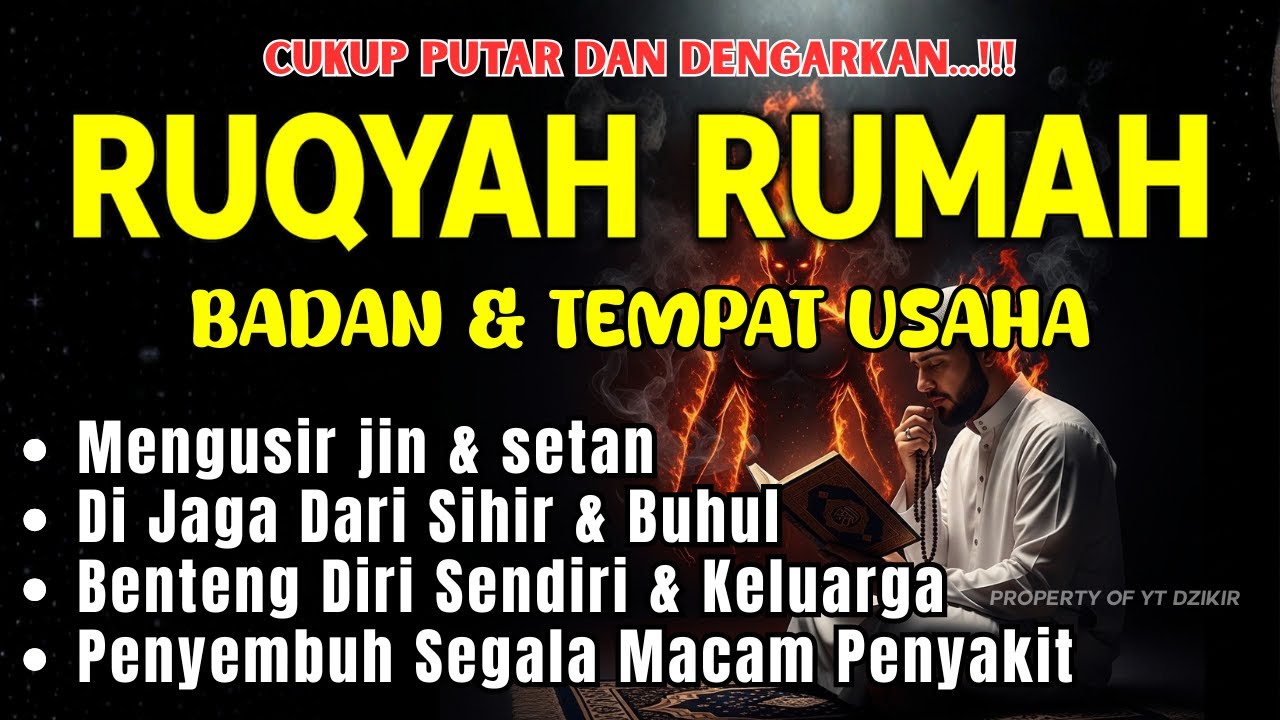 RUQYAH RUMAH, PENGUSIR JIN, SETAN & SIHIR DI RUMAH DAN BADAN | Alaa Aqel