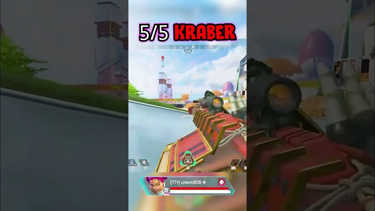 She hit 5 out of 5 kraber shots #apexlegends