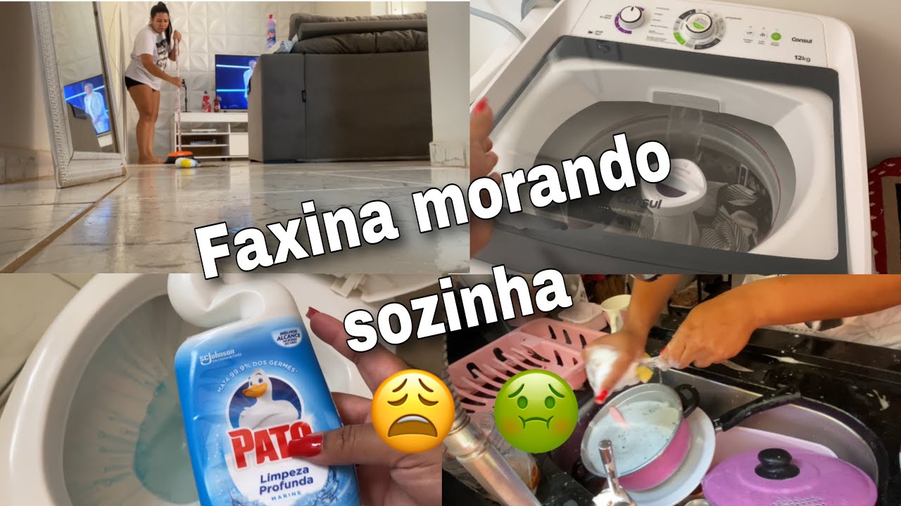 Dia de faxina morando sozinha ❤️
