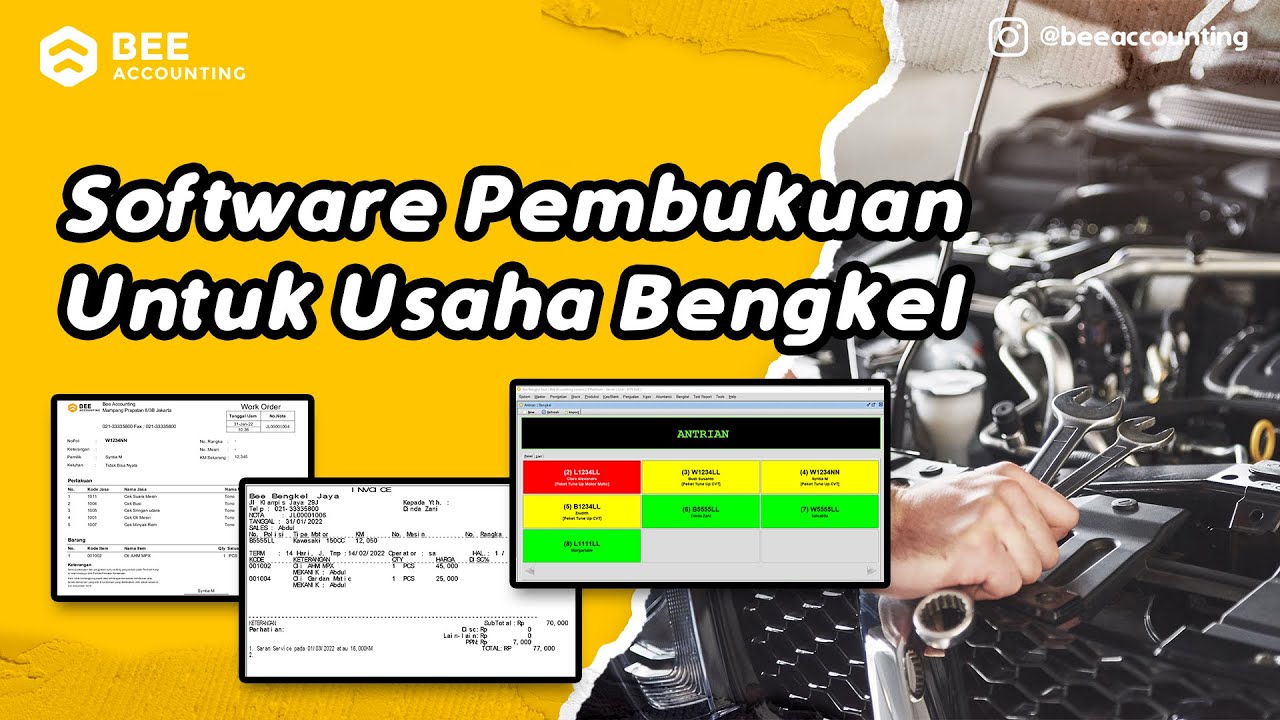 Software Akuntansi Bengkel Dan Manajemen Antrian Bengkel
