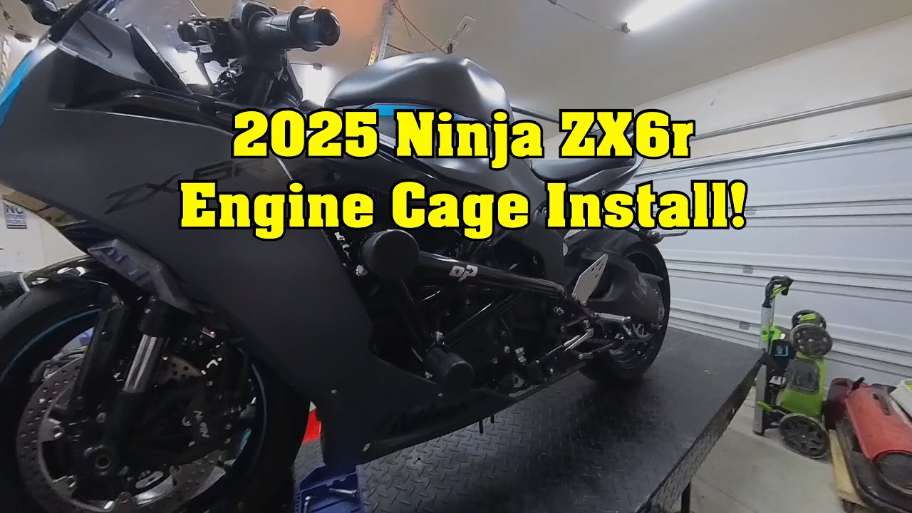 2025 Kawasaki Ninja ZX6r Engine Cage Install