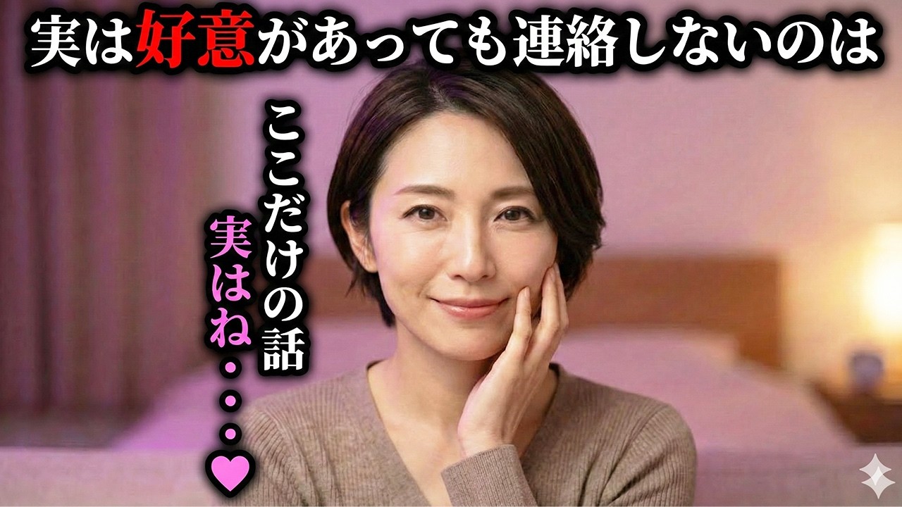 【９割が知らない…】好意があっても連絡しない人妻の本音7選