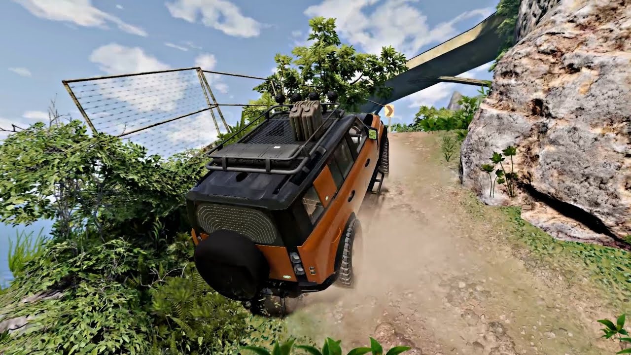 Insane Cliff-Edge Off-Road Thrill in BeamNG.drive! 🌄🚙💨