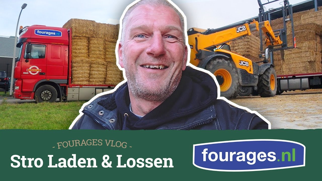 Strobalen Laden in Frankrijk en Lossen in Nederland - VLOG #7