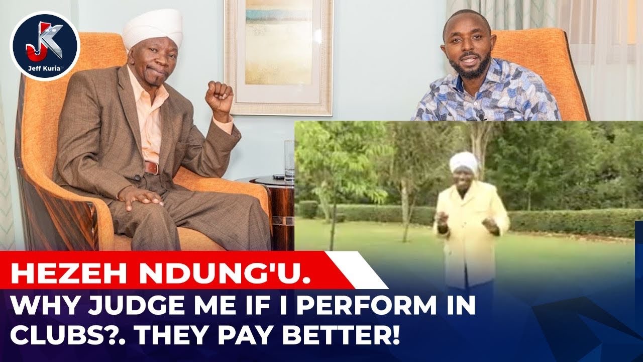 WHY JUDGE ME IF I PERFORM IN CLUBS? THEY PAY BETTER ; HEZEH NDUNG'U