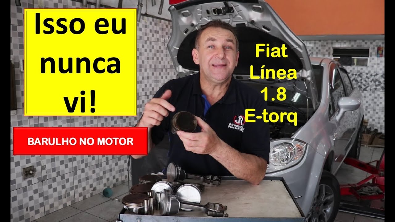 Fiat Línea 1.8 E-torq com barulho no motor. Defeito fora do comum!