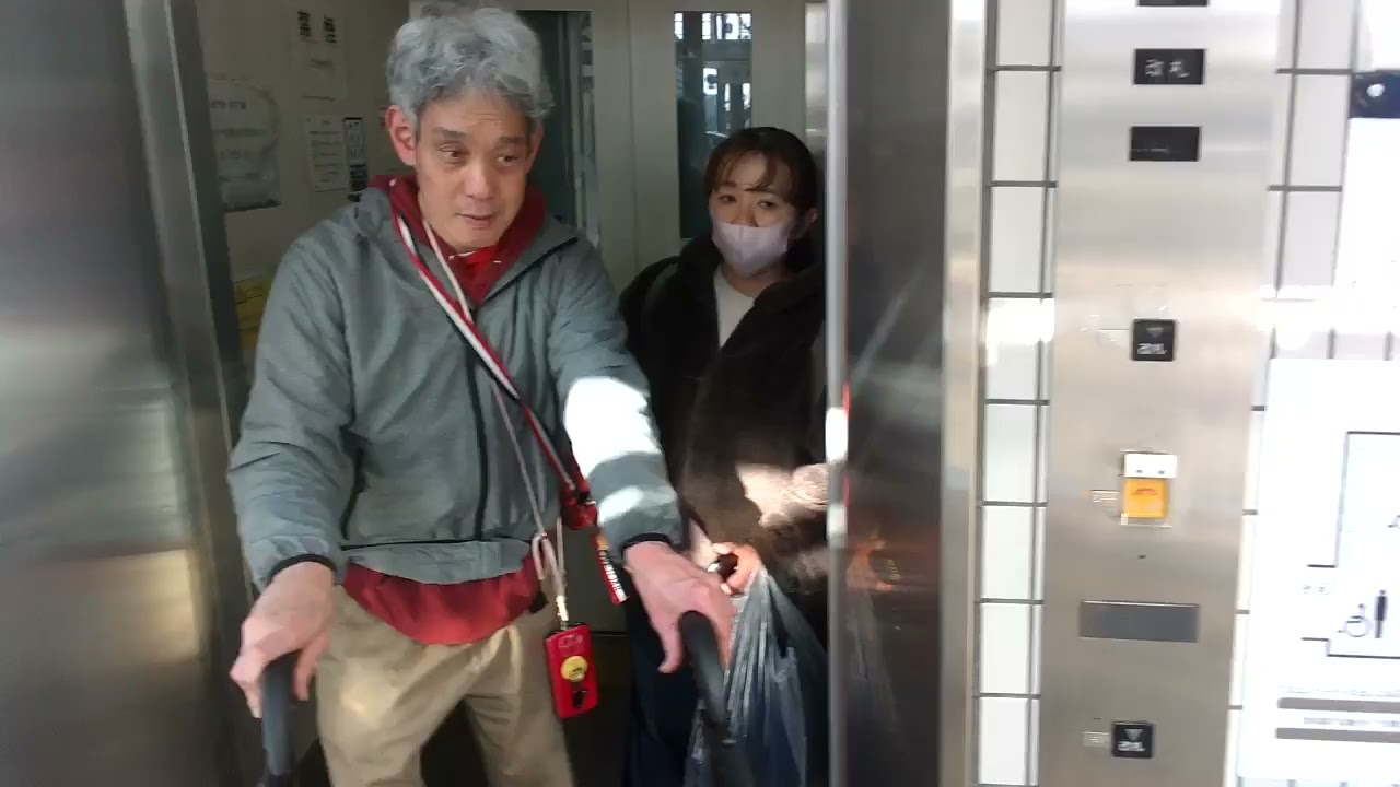 Osaka Metro御堂筋線　あびこ駅　なかもず方面のりば行きエレベーター　