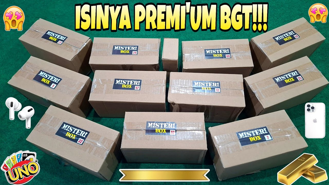 WOW!!! ISINYA PREMI'UM BGT!!! UNBOXING MISTERI BOX ANTI ZONK GRADE A+
