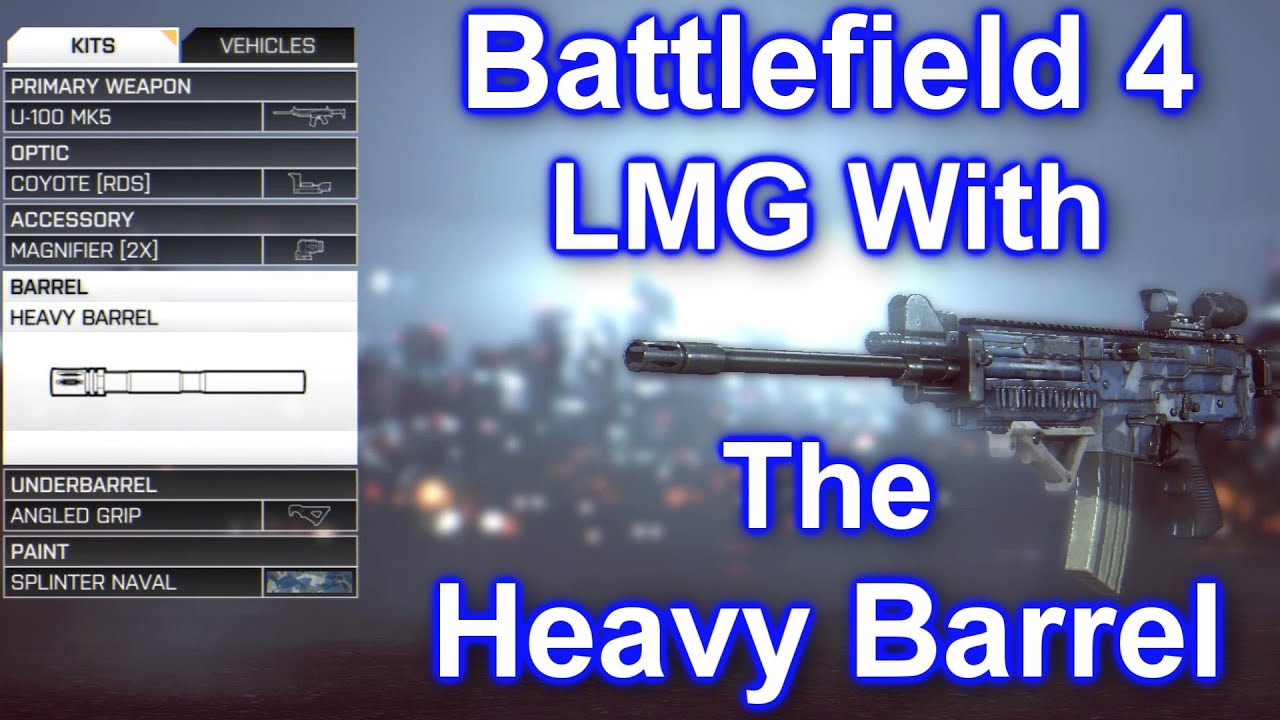 Battlefield 4 - LMG with the Heavy Barrel Accuracy Demonstration (BF4 HD Gameplay/Commentary/BF4)