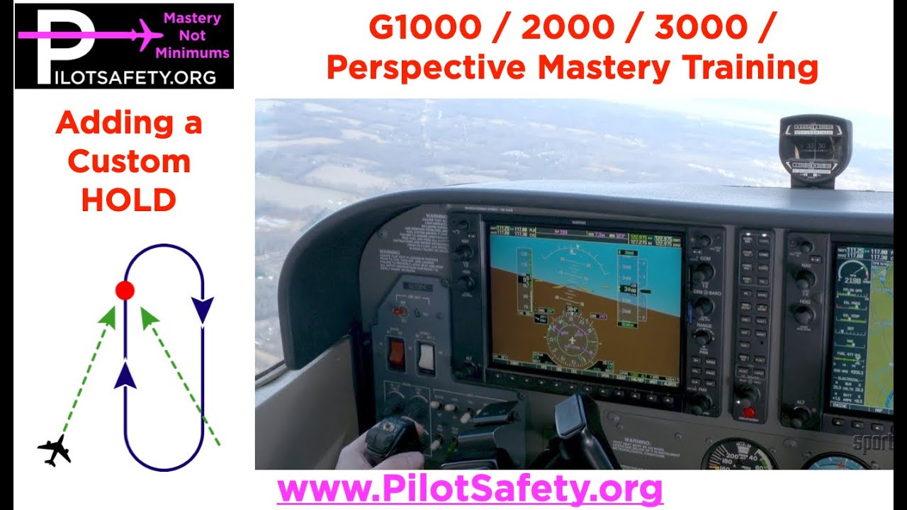 Adding Custom Hold on Garmin G1000, G2000, G3000, Perspective