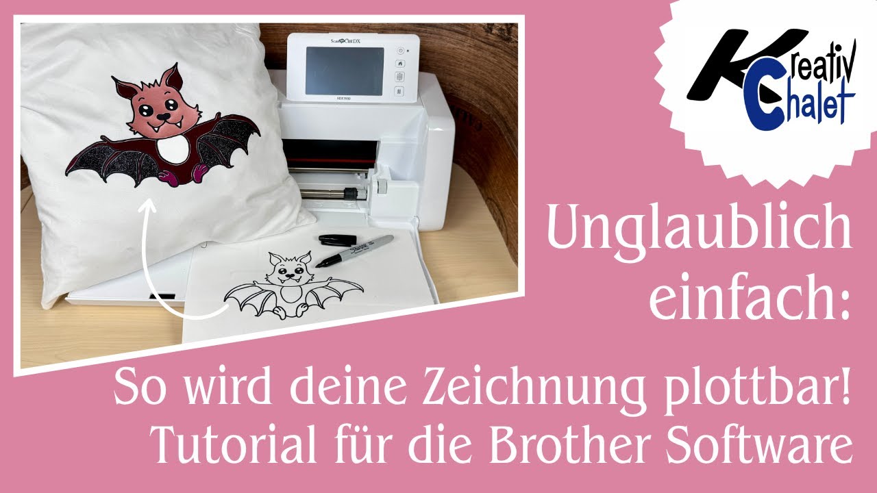 Brother Canvas: Zeichnung plottfähig machen | Einfache Anleitung