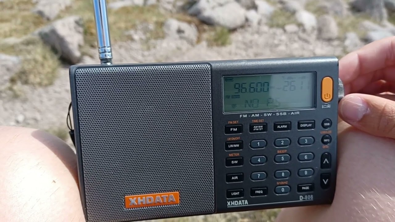 Ben Macdui, Scotland FM bandscan (atmospherics) - 9 June 2023