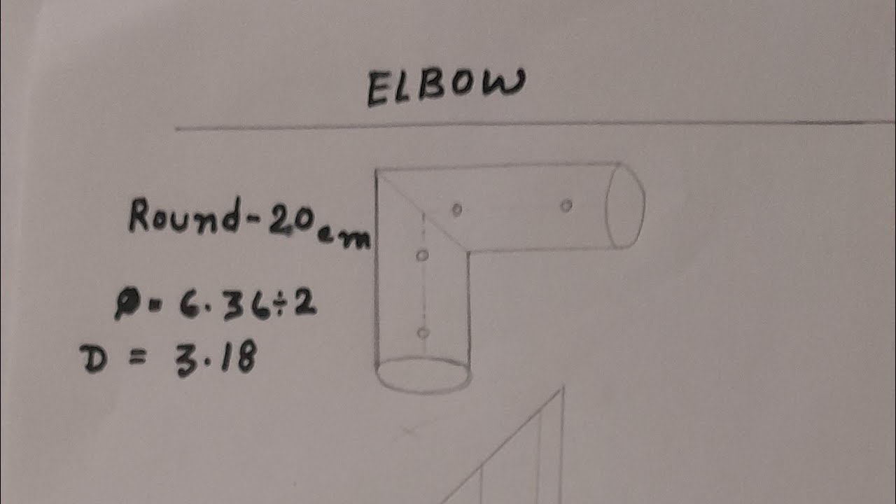 ELBOW sheet metal fabrication elbow #sheetwork #material #viral #youtube #railway 