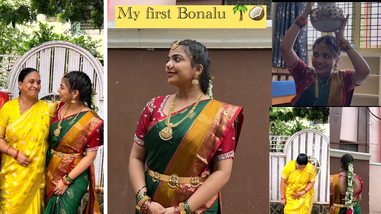 Bonalu 2025: My First Time Celebrating This Vibrant Festival 🕉️🌴🥥