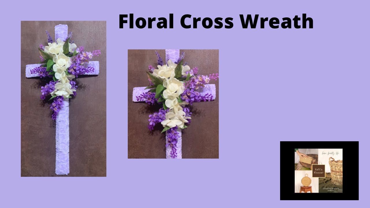 Floral Cross Wreath for Easter